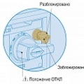 Поворотная рукоятка с ключём DHK2-S,TS250