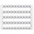 505030  Горизонтальная маркировка (10, 20, …100), DY5, 1 пластина - 50 шт.