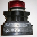 Лампа сигнальная красная L22DC-24-230V AC/DC