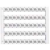 505020  Горизонтальная маркировка (1...10), DY5, 1 пластина - 50 шт. 
