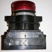 Лампа сигнальная зелёная L22DZ-24-230V AC/DC 