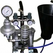 Регулятор потока низкого давления Inox с манометром/Low pressure SS flow regulator + pressure gauge.