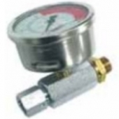 Датчик давления жидкости высокого давления Ø 60, радиальное соединение 1/4 ”газ Двойная концентрическая шкала 0-400 бар и 0-5800 psi Датчик давления жидкости высокого давления Ø 60, радиальное соединение 1/4 ”газ Двойная концентрическая шкала 0-400 бар и 0-5800 psi