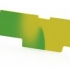 000446352T Концевой сегмент на клеммники YBK10, (желто-зеленый); NPP / YBK 10 Klemsan